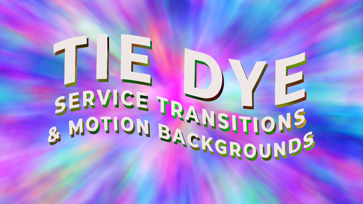 Tie Dye Service Transition Video Pack image number null